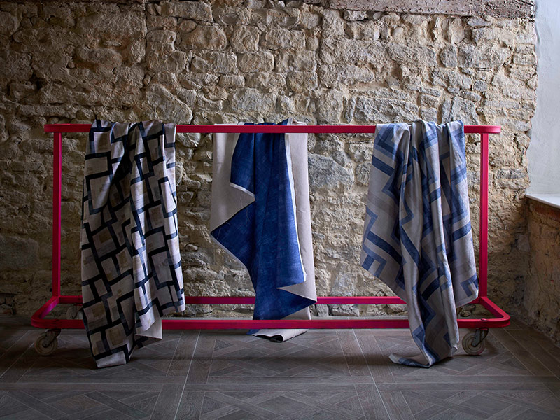 Harper's Bazaar and Frame fabric drapes